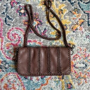 Brown Leather Crossbody Bag